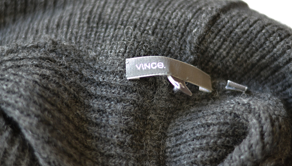 vince gray knit