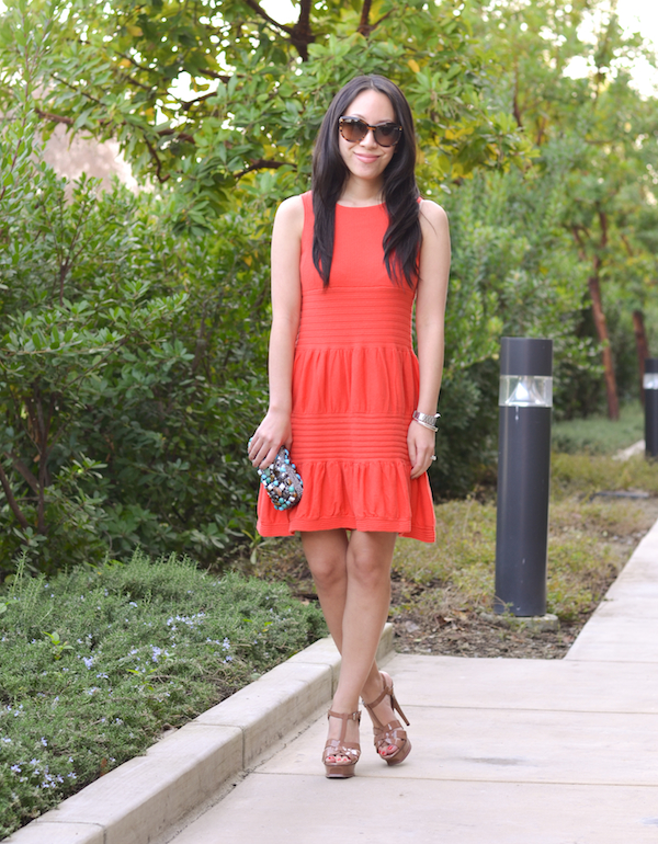 Red ASOS dress