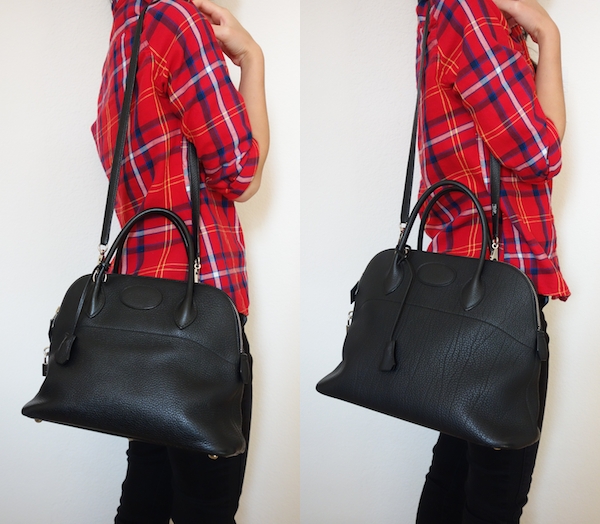 The Hermes Bolide \u2013 Size Comparison, 31 and 35 | Feather Factor